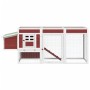 Gallinero madera maciza de pino moca 204x50x84 cm von , Käfige und Lebensräume für Kleintiere - Ref: Foro24-172238, Preis: 20...