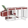 Gallinero madera maciza de pino moca 204x50x84 cm von , Käfige und Lebensräume für Kleintiere - Ref: Foro24-172238, Preis: 20...