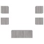 Muebles TV pared con LED 6 pzas madera ingeniería gris Sonoma von , TV-Möbel - Ref: Foro24-3216816, Preis: 179,14 €, Rabatt: %