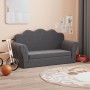 Sofá cama de niños 2 plazas felpa suave gris antracita by , Baby and Toddler Furniture - Ref: Foro24-357060, Price: 71,14 €, ...