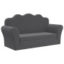 Sofá cama de niños 2 plazas felpa suave gris antracita by , Baby and Toddler Furniture - Ref: Foro24-357060, Price: 71,14 €, ...