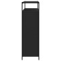 Mueble zapatero con 4 cajones abatibles negro 100x34x112 cm by , Shoe racks and shoe organizers - Ref: Foro24-3214413, Price:...