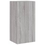 Muebles TV pared con LED 4 pzas madera ingeniería gris Sonoma de , Muebles TV - Ref: Foro24-3216823, Precio: 191,29 €, Descue...