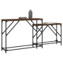 Mesas consola apilables 2 pzas madera ingeniería marrón roble by , Side tables - Ref: Foro24-837806, Price: 45,11 €, Discount: %