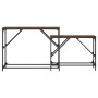 Mesas consola apilables 2 pzas madera ingeniería marrón roble by , Side tables - Ref: Foro24-837806, Price: 45,11 €, Discount: %