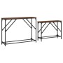 Mesas consola apilables 2 pzas madera ingeniería marrón roble by , Side tables - Ref: Foro24-837806, Price: 45,11 €, Discount: %