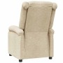 Sillón reclinable de tela crema by , Armchairs - Ref: Foro24-340180, Price: 237,05 €, Discount: %