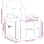 Sillón reclinable de tela gris oscuro by , Armchairs - Ref: Foro24-348530, Price: 248,72 €, Discount: %