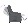 Sillón reclinable de cuero sintético gris antracita von , Sessel - Ref: Foro24-348416, Preis: 199,11 €, Rabatt: %