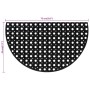 Felpudo semicircular de goma 45x75 cm by , Doormats - Ref: Foro24-155656, Price: 17,05 €, Discount: %