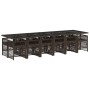 Set muebles de jardín 13 pzas y cojines ratán sintético marrón von , Gartensets - Ref: Foro24-3210945, Preis: 985,53 €, Rabat...