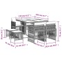 Set comedor de jardín 9 pzas con cojines ratán sintético beige by , Garden sets - Ref: Foro24-3210958, Price: 374,88 €, Disco...