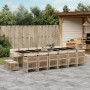 Set comedor de jardín 17 pzas con cojines ratán sintético beige von , Gartensets - Ref: Foro24-3211006, Preis: 1,00 €, Rabatt: %