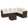 Juego de sofás de jardín 7 piezas con cojines ratán PE marrón von , Gartensets - Ref: Foro24-3217693, Preis: 454,32 €, Rabatt: %