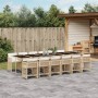Set comedor de jardín con cojines 13 pzas ratán sintético beige by , Garden sets - Ref: Foro24-3211666, Price: 897,06 €, Disc...