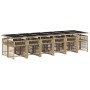 Set comedor de jardín con cojines 13 pzas ratán sintético beige by , Garden sets - Ref: Foro24-3211666, Price: 897,06 €, Disc...