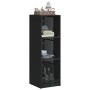 Aparador con puertas de vidrio negro 35x37x109 cm de , Aparadores - Ref: Foro24-836386, Precio: 81,18 €, Descuento: %