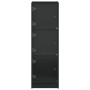 Aparador con puertas de vidrio negro 35x37x109 cm de , Aparadores - Ref: Foro24-836386, Precio: 81,18 €, Descuento: %