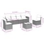 Juego de sofás de jardín 7 piezas con cojines ratán PE marrón von , Modulare Sofas für den Außenbereich - Ref: Foro24-3251160...