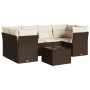 Juego de sofás de jardín 7 piezas con cojines ratán PE marrón by , Garden sets - Ref: Foro24-3249112, Price: 488,63 €, Discou...