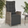 Sillones reclinables jardín con reposapiés 2 uds ratán PE gris von , Gartenstühle - Ref: Foro24-365291, Preis: 253,72 €, Raba...
