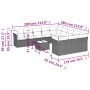 Set de sofás de jardín y cojines 12 pzas ratán sintético marrón von , Gartensets - Ref: Foro24-3250262, Preis: 807,66 €, Raba...