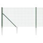 Cerca de alambre con pinchos de anclaje verde 1,1x10 m de , Paneles de vallas - Ref: Foro24-154098, Precio: 110,75 €, Descuen...