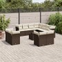 Set de sofás de jardín y cojines 12 pzas ratán sintético marrón by , Garden sets - Ref: Foro24-3218523, Price: 847,86 €, Disc...
