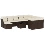 Set de sofás de jardín 11 pzas cojines ratán sintético marrón von , Gartensets - Ref: Foro24-3250442, Preis: 702,28 €, Rabatt: %
