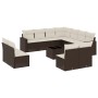 Set de sofás de jardín y cojines 12 pzas ratán sintético marrón von , Gartensets - Ref: Foro24-3219133, Preis: 743,39 €, Raba...
