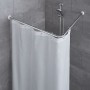 Kleine Wolke Barra esquinera para cortina de ducha cromado 90x90 cm by , shower bars - Ref: Foro24-442338, Price: 34,17 €, Di...