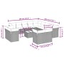 Set sofás de jardín 14 pzas con cojines ratán sintético marrón by , Garden sets - Ref: Foro24-3218563, Price: 981,54 €, Disco...