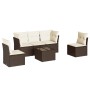 Set sofás de jardín 6 piezas y cojines ratán sintético marrón by , Garden sets - Ref: Foro24-3217363, Price: 394,27 €, Discou...