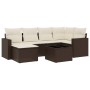 Juego de sofás de jardín 7 piezas con cojines ratán PE marrón von , Gartensets - Ref: Foro24-3219263, Preis: 425,44 €, Rabatt: %