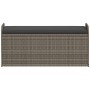 Banco de almacenaje con cojín ratán sintético gris 115x51x52 cm von , Gartenbänke - Ref: Foro24-365728, Preis: 158,50 €, Raba...
