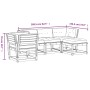 Juego de muebles jardín 5 pzas y cojines madera pino impregnada de , Conjuntos de jardín - Ref: Foro24-3216924, Precio: 548,2...