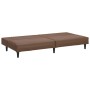 Sofá cama de 2 plazas cuero sintético marrón by , Sofas - Ref: Foro24-375948, Price: 235,31 €, Discount: %