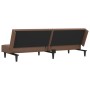 Sofá cama de 2 plazas cuero sintético marrón by , Sofas - Ref: Foro24-375948, Price: 235,31 €, Discount: %