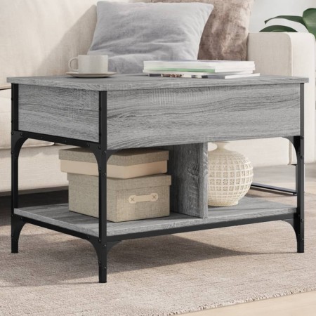 Mesa de centro madera ingeniería metal gris Sonoma 70x50x50 cm by , Coffee table - Ref: Foro24-845364, Price: 74,06 €, Discou...