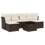 Juego de sofás de jardín 7 piezas con cojines ratán PE marrón by , Garden sets - Ref: Foro24-3249862, Price: 418,20 €, Discou...