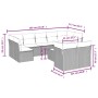 Set de sofás de jardín 10 pzas y cojines ratán sintético marrón von , Gartensets - Ref: Foro24-3250002, Preis: 642,95 €, Raba...