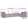 Set comedor de jardín 5 piezas y cojines ratán sintético marrón by , Garden sets - Ref: Foro24-3254870, Price: 379,81 €, Disc...