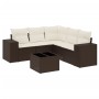 Set sofás de jardín 6 piezas y cojines ratán sintético marrón von , Gartensets - Ref: Foro24-3254900, Preis: 429,08 €, Rabatt: %