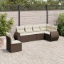 Set sofás de jardín 6 piezas y cojines ratán sintético marrón de , Conjuntos de jardín - Ref: Foro24-3253770, Precio: 431,68 ...