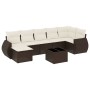 Set sofás de jardín 8 piezas y cojines ratán sintético marrón von , Gartensets - Ref: Foro24-3254030, Preis: 510,08 €, Rabatt: %