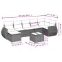 Set sofás de jardín 8 piezas y cojines ratán sintético marrón von , Gartensets - Ref: Foro24-3254030, Preis: 510,08 €, Rabatt: %
