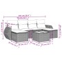 Juego de sofás de jardín 7 piezas con cojines ratán PE marrón von , Gartensets - Ref: Foro24-3254070, Preis: 428,18 €, Rabatt: %