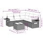Set sofás de jardín 6 piezas y cojines ratán sintético marrón by , Garden sets - Ref: Foro24-3252500, Price: 420,32 €, Discou...
