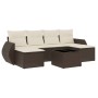 Juego de sofás de jardín 7 piezas con cojines ratán PE marrón by , Garden sets - Ref: Foro24-3252870, Price: 418,01 €, Discou...