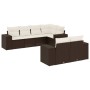 Juego de sofás de jardín 7 piezas con cojines ratán PE marrón von , Gartensets - Ref: Foro24-3255150, Preis: 562,73 €, Rabatt: %